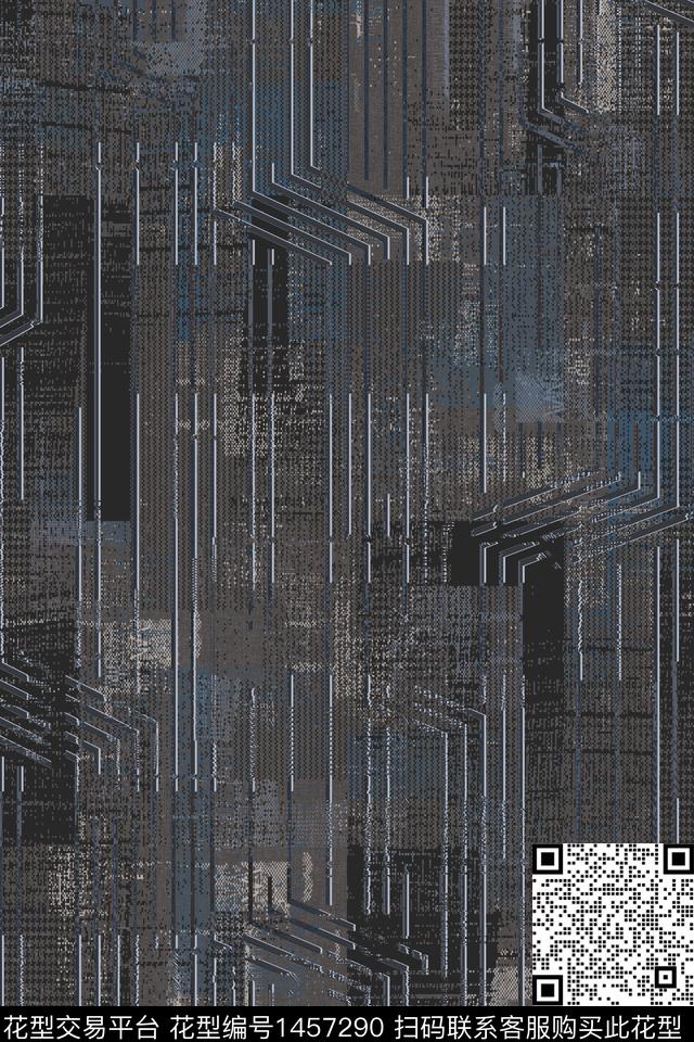 纹理男装条纹数码印花花型下载（图片编号: 1457290） - 瓦栏（Walan）