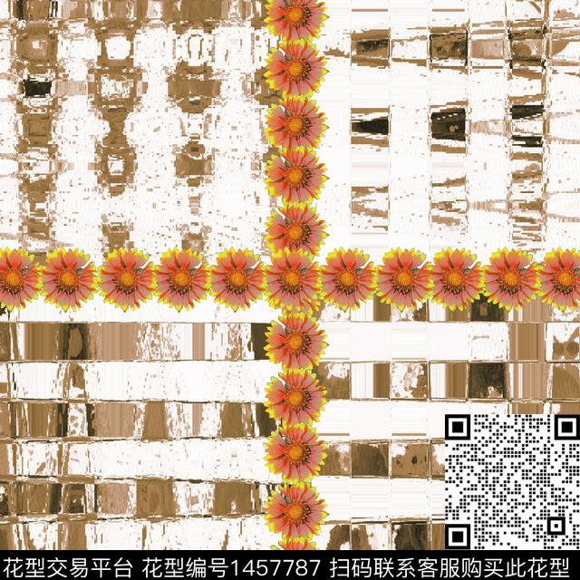 20022.jpg - 1457787 - 肌理 小雏菊 花卉组合 - 数码印花花型 － 女装花型设计 － 瓦栏