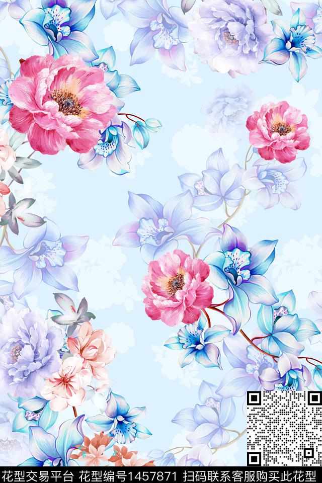 3.jpg - 1457871 - 绿植树叶 肌理 雪纺 - 数码印花花型 － 女装花型设计 － 瓦栏