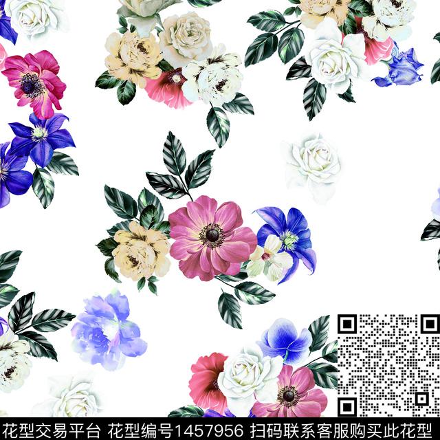 23.jpg - 1457956 - 数码花型 女装定位花 花卉 - 数码印花花型 － 女装花型设计 － 瓦栏