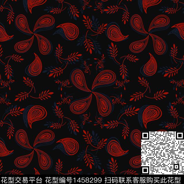 花卉大牌风小碎花传统印花花型下载（图片编号: 1458299） - 瓦栏（Walan）