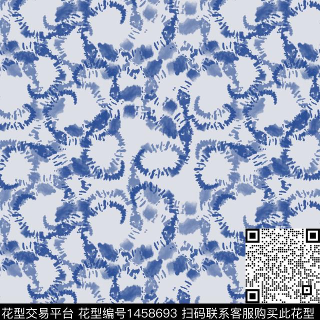 扎染花型大牌风迷彩图案数码印花花型下载（图片编号: 1458693） - 瓦栏（Walan）