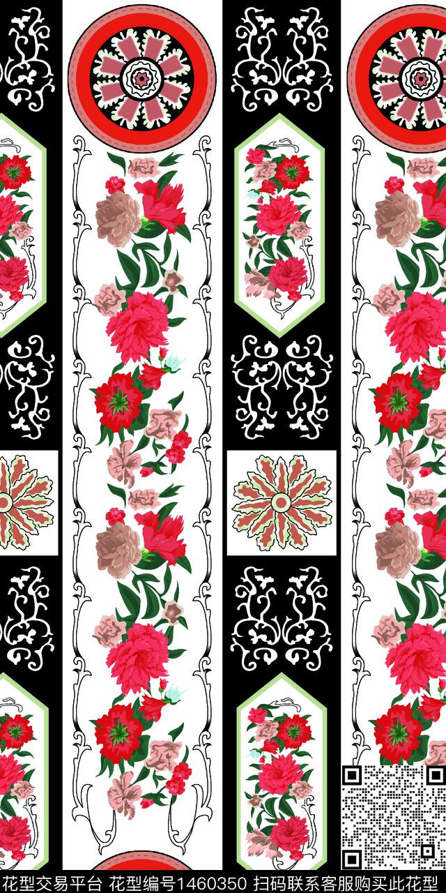 复古欧式花纹-.jpg - 1460350 - 民族花卉 女装定位花 复古 - 数码印花花型 － 男装花型设计 － 瓦栏