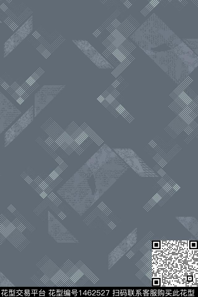 几何格子男装数码印花花型下载（图片编号: 1462527） - 瓦栏（Walan）