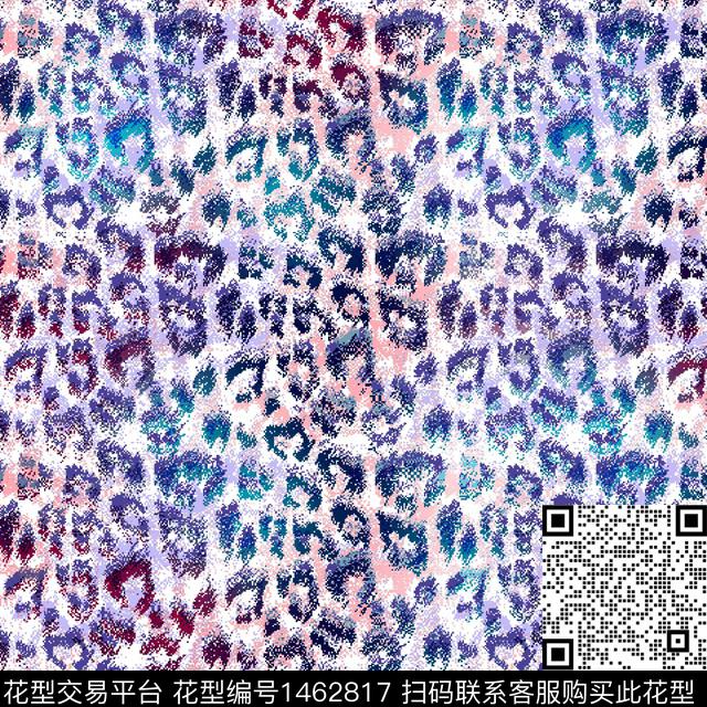 WC01673.jpg - 1462817 - 肌理 抽象花卉 豹纹 - 数码印花花型 － 女装花型设计 － 瓦栏