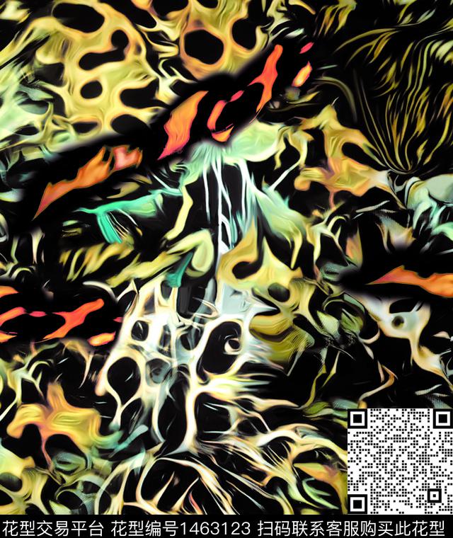 10.jpg - 1463123 - 数码花型 豹纹 扎染花型 - 数码印花花型 － 女装花型设计 － 瓦栏