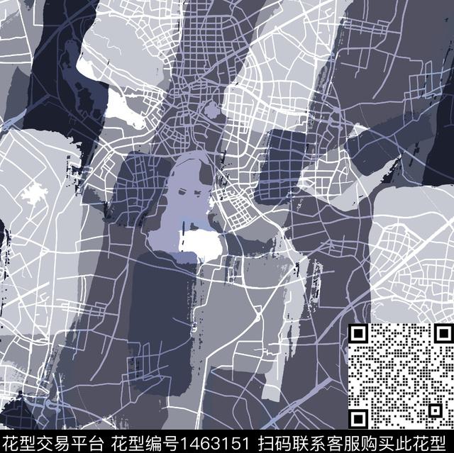 R2112005.jpg - 1463151 - 线条 地图 笔触 - 数码印花花型 － 男装花型设计 － 瓦栏