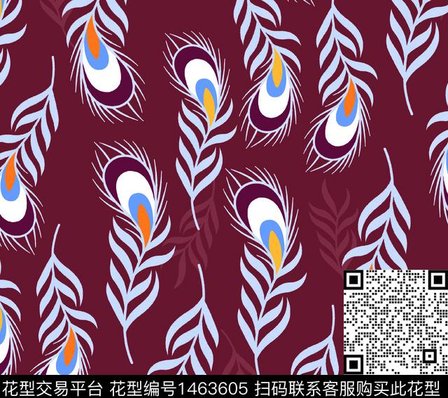 数码花型女装花卉数码印花花型下载（图片编号: 1463605） - 瓦栏（Walan）