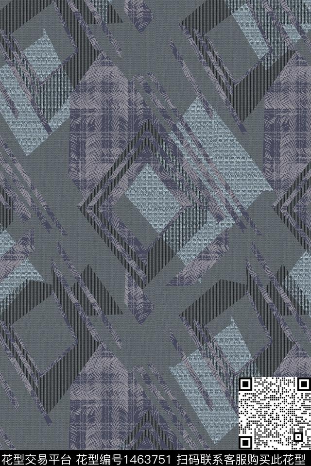 几何肌理纹理数码印花花型下载（图片编号: 1463751） - 瓦栏（Walan）