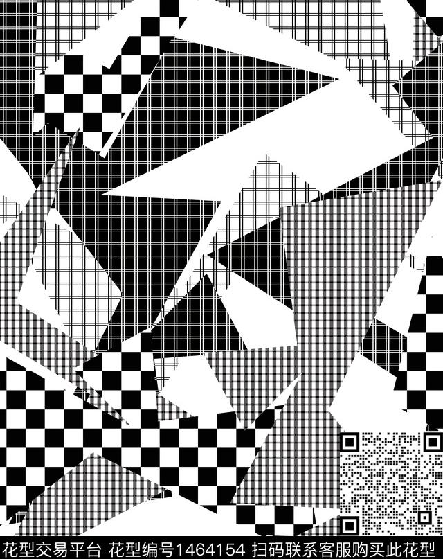 11月-43.jpg - 1464154 - 字母 几何 格子 - 数码印花花型 － 男装花型设计 － 瓦栏