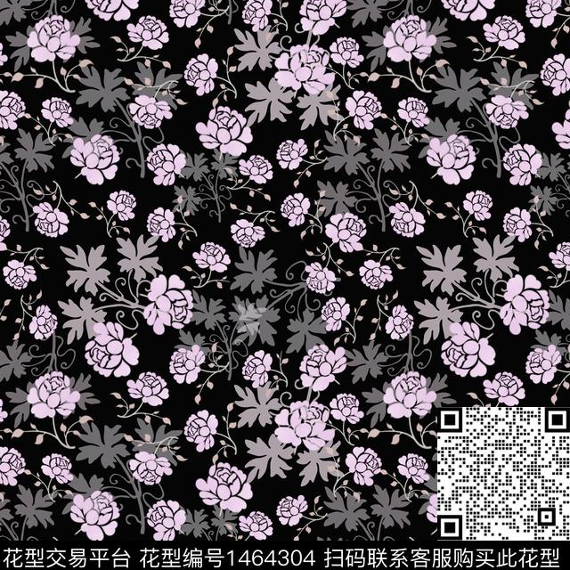 20211120-xsh-8-2.jpg - 1464304 - 花卉 大牌风 小碎花 - 传统印花花型 － 女装花型设计 － 瓦栏