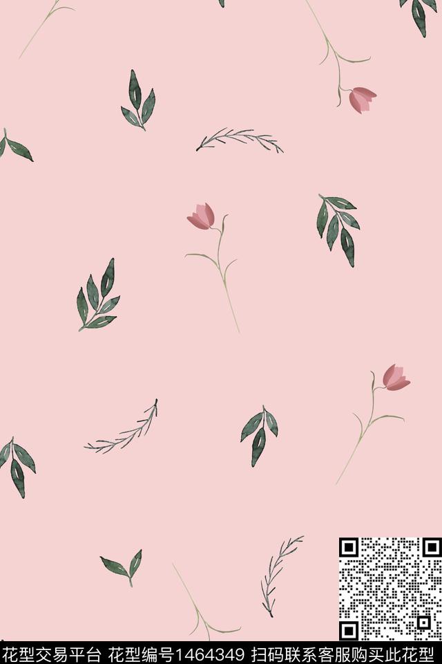 趋势花型小清新趣味数码印花花型下载（图片编号: 1464349） - 瓦栏（Walan）
