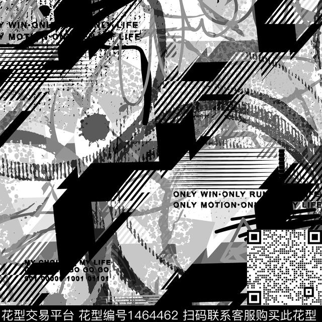 11月-40.jpg - 1464462 - 字母 几何 格子 - 数码印花花型 － 男装花型设计 － 瓦栏