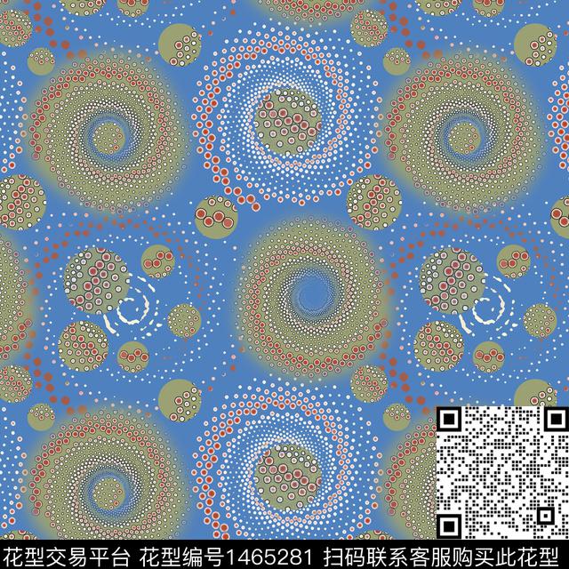20211122-yqybd-7-2.jpg - 1465281 - 几何 民族风 圆圈与波点 - 数码印花花型 － 女装花型设计 － 瓦栏