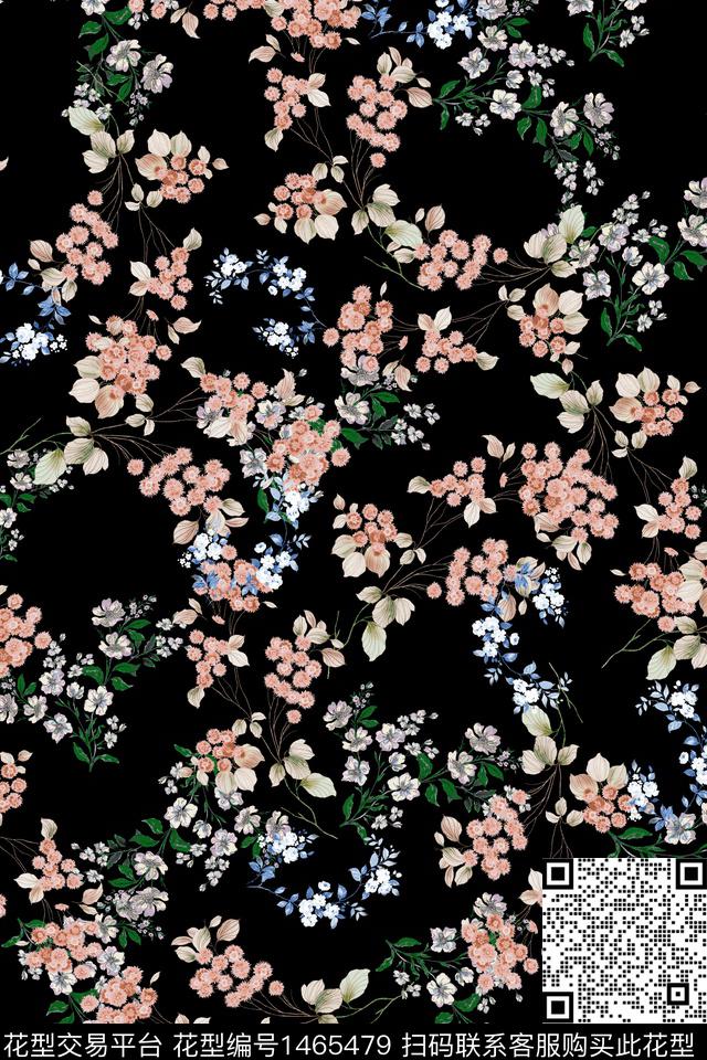 1117.jpg - 1465479 - 花卉 雪纺 大牌风 - 传统印花花型 － 女装花型设计 － 瓦栏