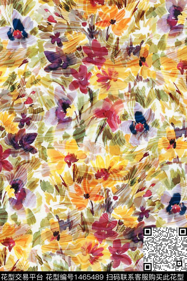 1119.jpg - 1465489 - 花卉 地中海 雪纺 - 数码印花花型 － 女装花型设计 － 瓦栏