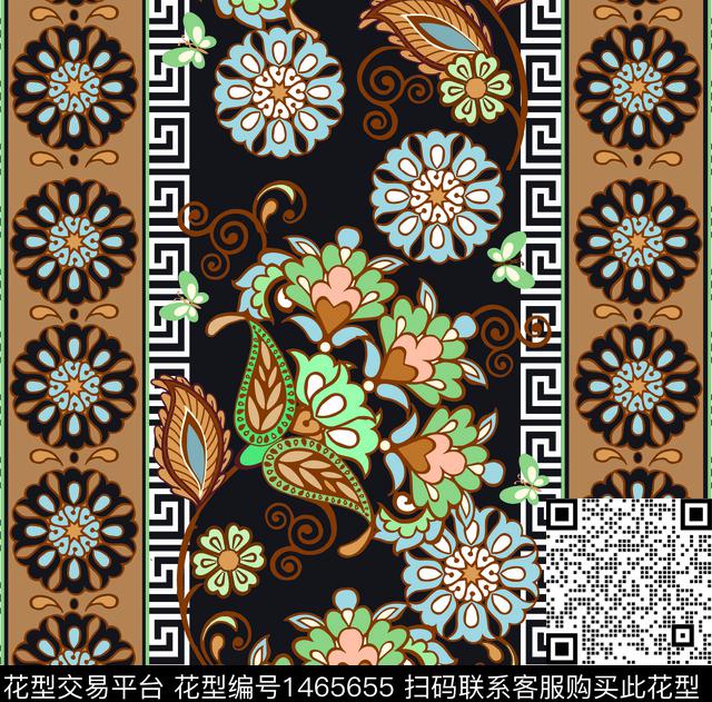 41.jpg - 1465655 - 豹纹 民族风 大牌风 - 传统印花花型 － 女装花型设计 － 瓦栏