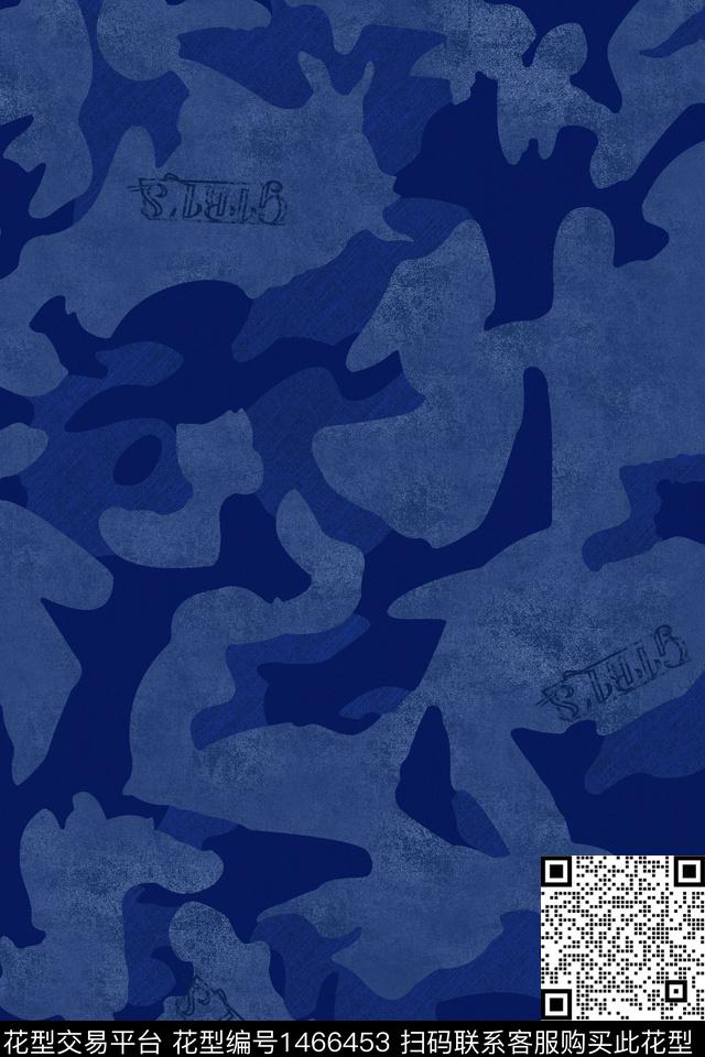 文字男装纹理数码印花花型下载（图片编号: 1466453） - 瓦栏（Walan）
