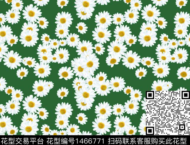 编花-4.jpg - 1466771 - 数码花型 花卉 小碎花 - 数码印花花型 － 泳装花型设计 － 瓦栏