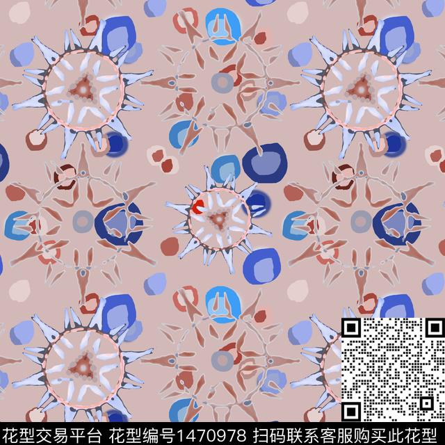 20211228-yqybd-1-3.jpg - 1470978 - 几何 卡通 圆圈与波点 - 数码印花花型 － 女装花型设计 － 瓦栏