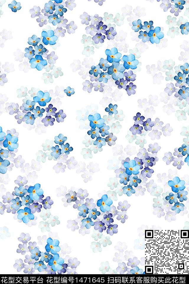 床品女装花卉数码印花花型下载（图片编号: 1471645） - 瓦栏（Walan）