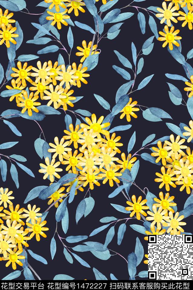 女装花卉小碎花数码印花花型下载（图片编号: 1472227） - 瓦栏（Walan）