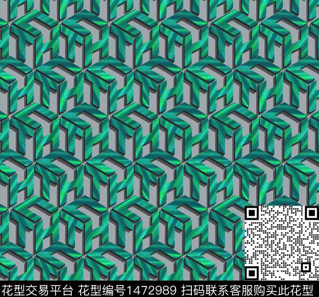字母传统印花花型下载（图片编号: 1472989） - 瓦栏（Walan）