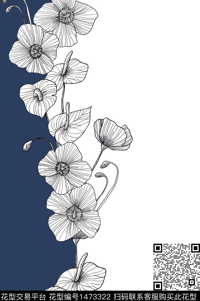 2022-01-12.jpg - 1473322 - 女装定位花 花卉 定位花 - 传统印花花型 － 女装花型设计 － 瓦栏