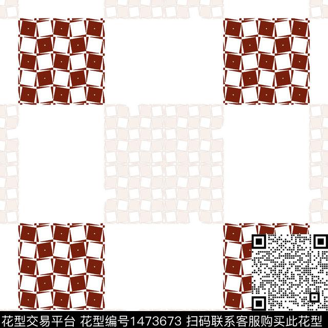 20220116-qpgw-1-4.jpg - 1473673 - 格子 几何 棋盘格纹 - 传统印花花型 － 女装花型设计 － 瓦栏