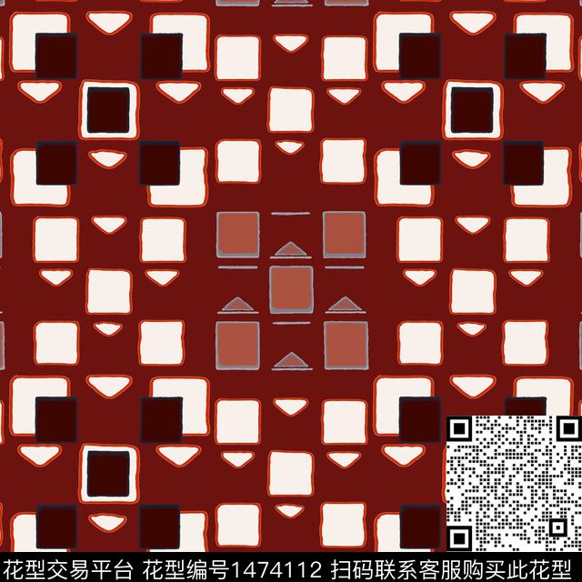 20220120-qpgw-1-4.jpg - 1474112 - 格子 几何 棋盘格纹 - 传统印花花型 － 女装花型设计 － 瓦栏