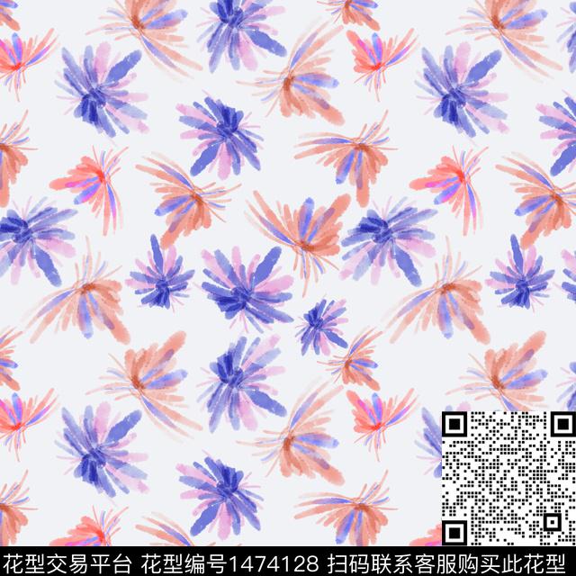 20220118-xsh-1-3.jpg - 1474128 - 花卉 小碎花 水彩笔触 - 数码印花花型 － 女装花型设计 － 瓦栏
