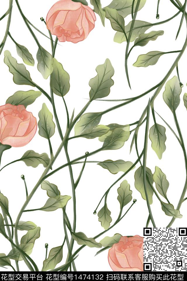2021.12.29.jpg - 1474132 - 花卉 植物 手绘 - 数码印花花型 － 女装花型设计 － 瓦栏