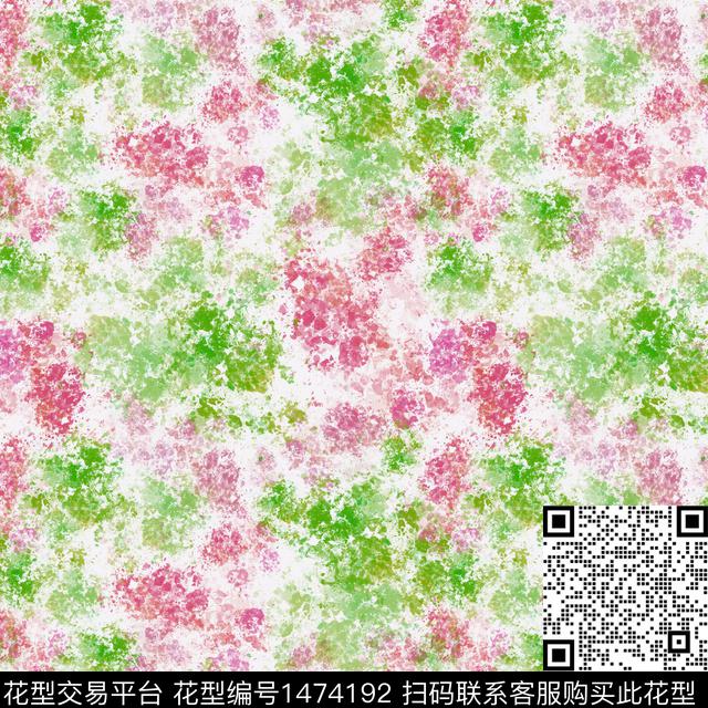 20220118-抽象-3-00.jpg - 1474192 - 抽象花卉 扎染花型 花卉 - 数码印花花型 － 女装花型设计 － 瓦栏