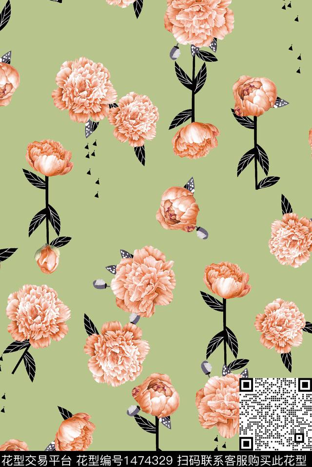 sFF121255 2.jpg - 1474329 - 花卉 少女 大牌风 - 数码印花花型 － 女装花型设计 － 瓦栏