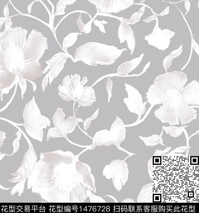 沙发布女装花卉传统印花花型下载（图片编号: 1476728） - 瓦栏（Walan）