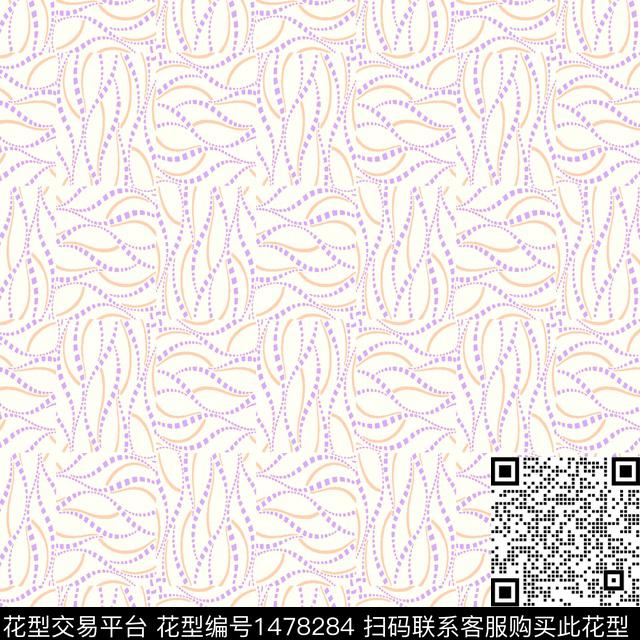 线条波点传统印花花型下载（图片编号: 1478284） - 瓦栏（Walan）
