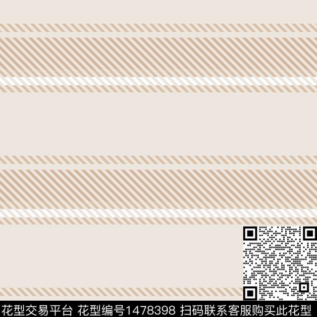 ZJY2022-02-11-08A-01.jpg - 1478398 - 几何 线条 肌理 - 传统印花花型 － 床品花型设计 － 瓦栏