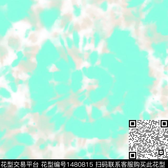 乱扎染-色5.jpg - 1480815 - 渐变 撞色 素色 - 数码印花花型 － 女装花型设计 － 瓦栏