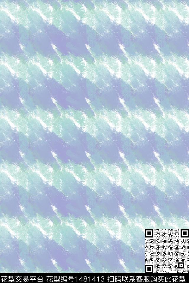 格子肌理几何数码印花花型下载（图片编号: 1481413） - 瓦栏（Walan）