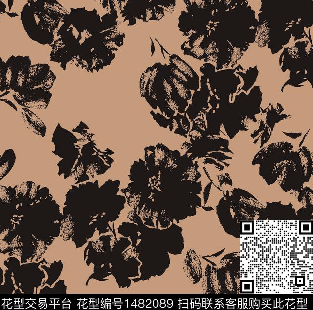 hl00522.jpg - 1482089 - 时尚 民族风 花卉 - 传统印花花型 － 女装花型设计 － 瓦栏