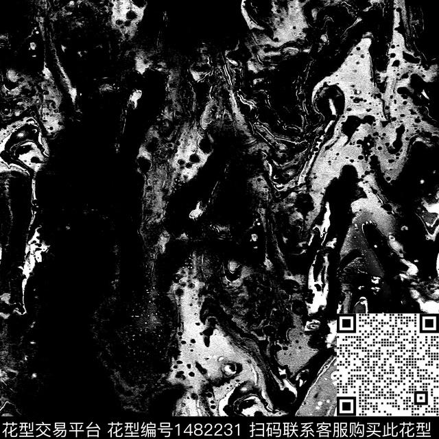 趋势花型纸印花抽象男装传统印花花型下载（图片编号: 1482231） - 瓦栏（Walan）