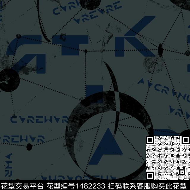 几何趋势花型纸印花传统印花花型下载（图片编号: 1482233） - 瓦栏（Walan）