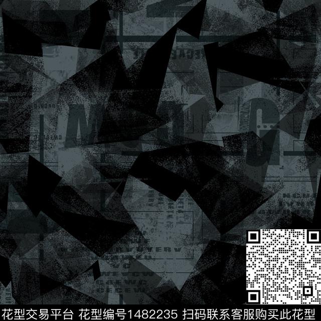 几何趋势花型纸印花传统印花花型下载（图片编号: 1482235） - 瓦栏（Walan）