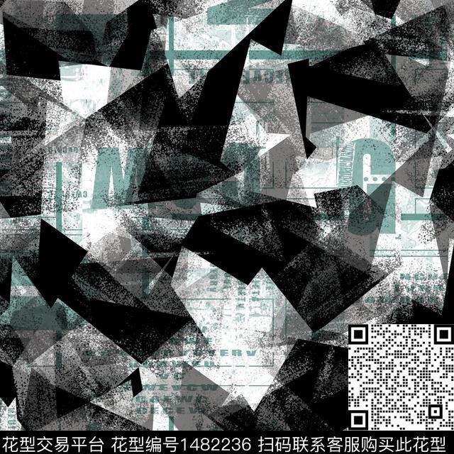 几何趋势花型纸印花传统印花花型下载（图片编号: 1482236） - 瓦栏（Walan）