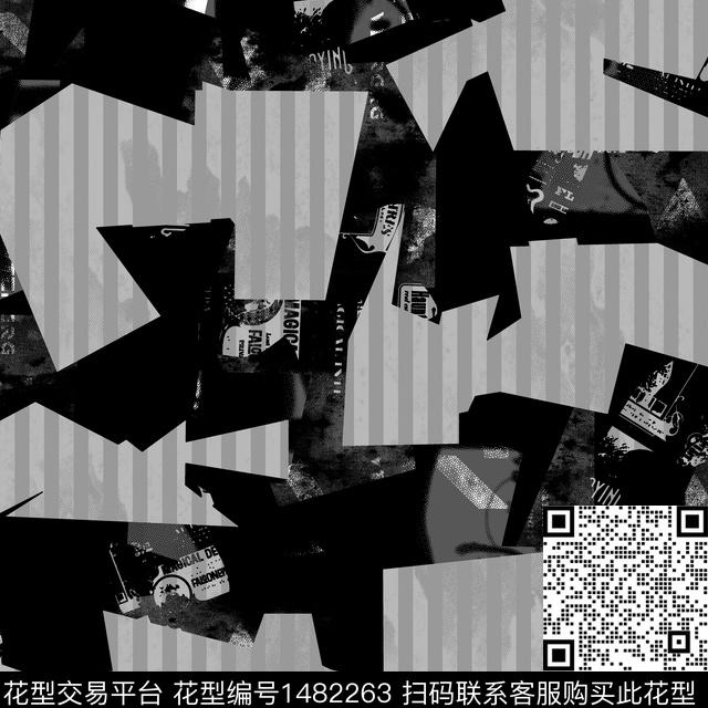 几何趋势花型纸印花传统印花花型下载（图片编号: 1482263） - 瓦栏（Walan）