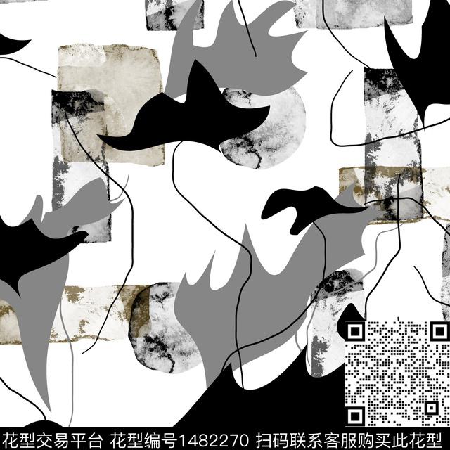 几何趋势花型纸印花传统印花花型下载（图片编号: 1482270） - 瓦栏（Walan）