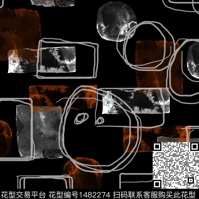 几何趋势花型纸印花传统印花花型下载（图片编号: 1482274） - 瓦栏（Walan）
