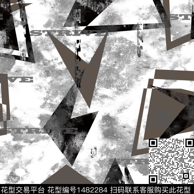 几何趋势花型纸印花传统印花花型下载（图片编号: 1482284） - 瓦栏（Walan）