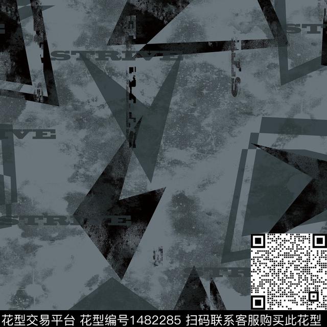 几何趋势花型纸印花传统印花花型下载（图片编号: 1482285） - 瓦栏（Walan）
