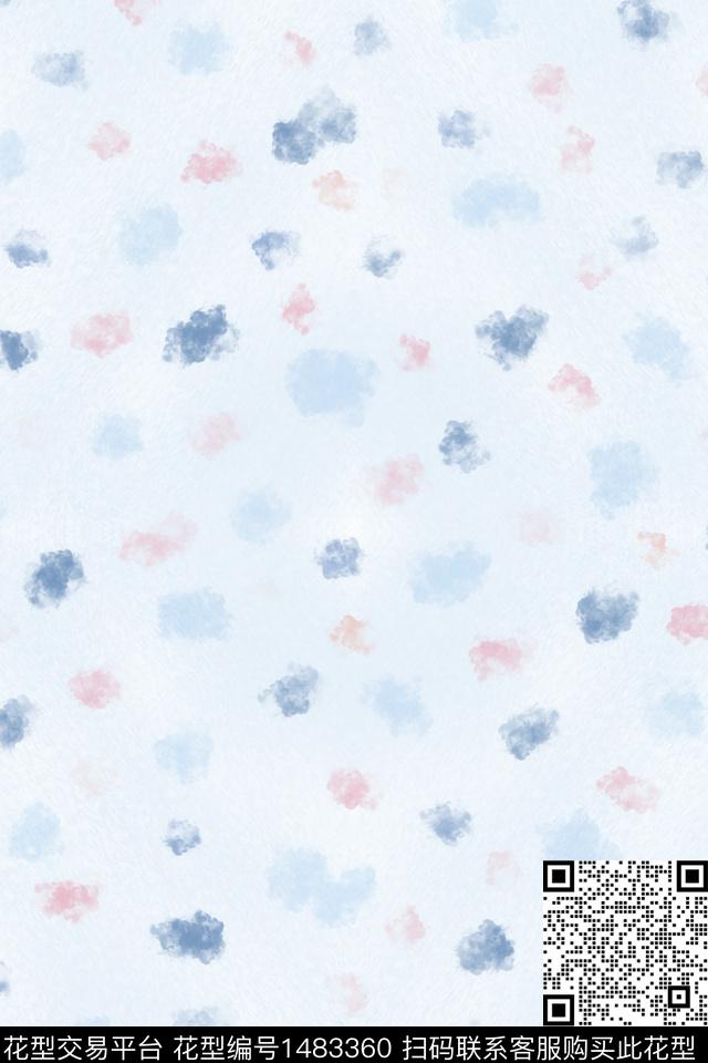肌理花卉日本数码印花花型下载（图片编号: 1483360） - 瓦栏（Walan）